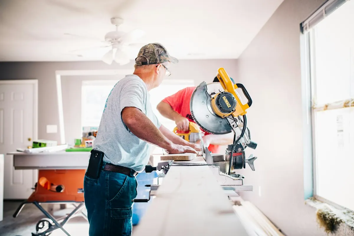 Carpenter at work